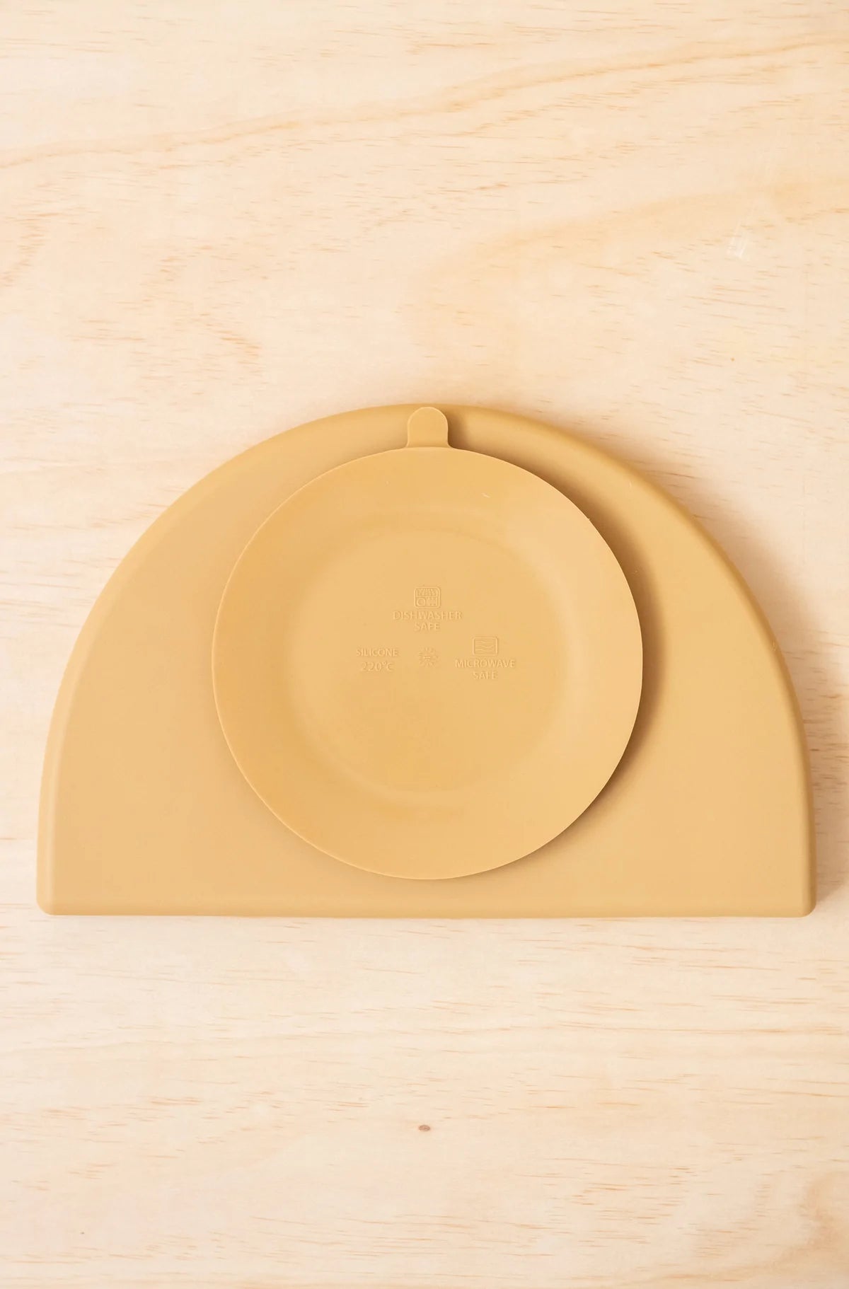silicone divided plate - tan